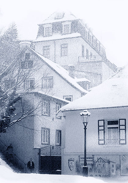 Снегопад в Баден-Бадене. Жми на картинку для перехода к следующей.