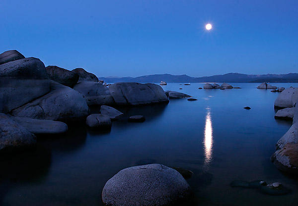 Moonset over Lake Tahoe. Click the image to continue.